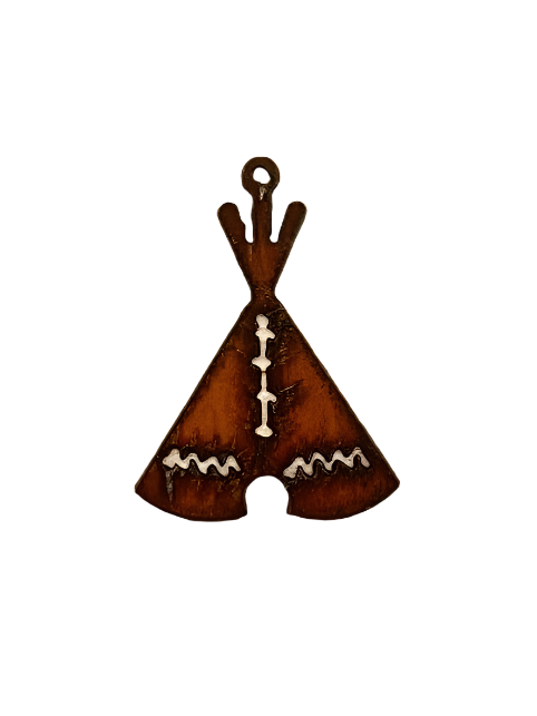 Teepee Native Rustic Southwest Charm Pendant