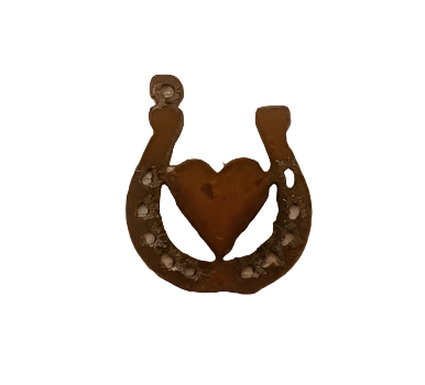 Horseshoe With Heart Western Charm Pendant