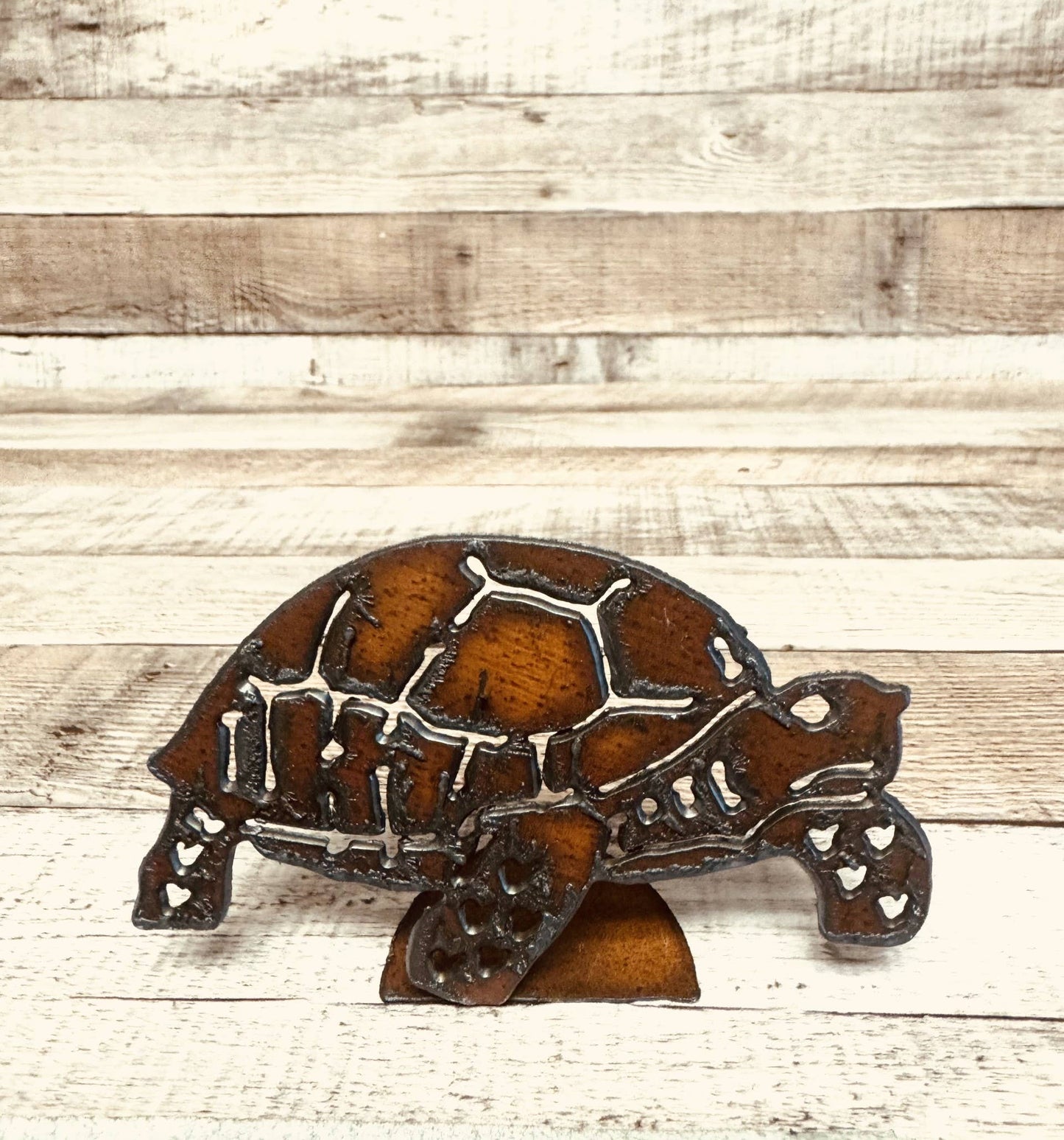 Tortoise Rustic Metal Doodad Southwestern Desert Nautical
