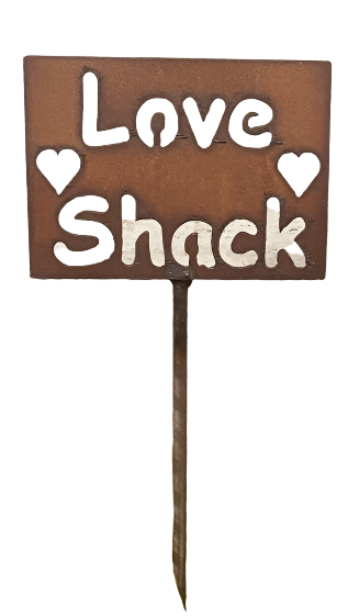 Love Shack Plant Stake Plaque Valentine's Day Plant Stake