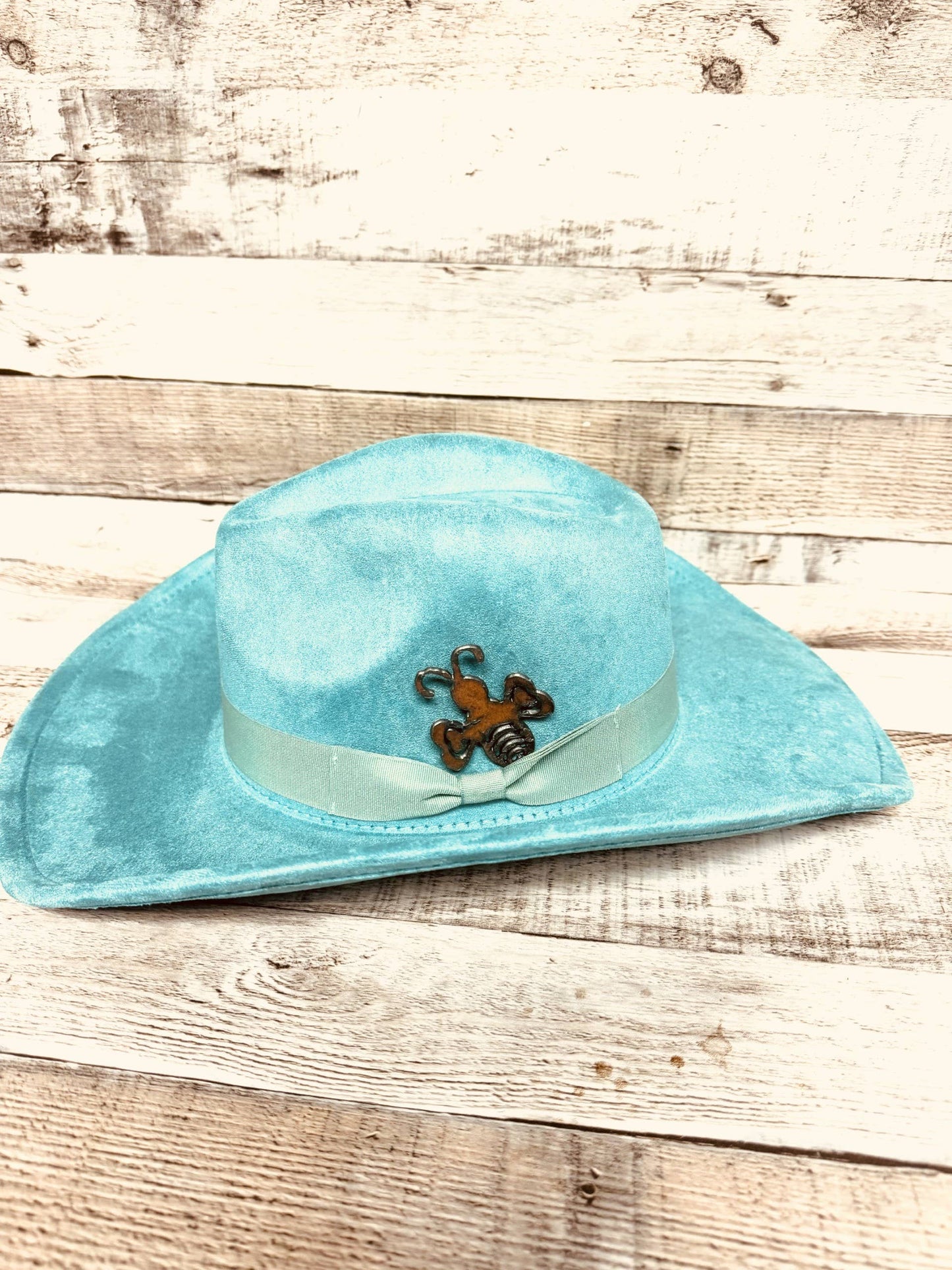 Bee rustic Metal Hat Pin Hat Bar Gift