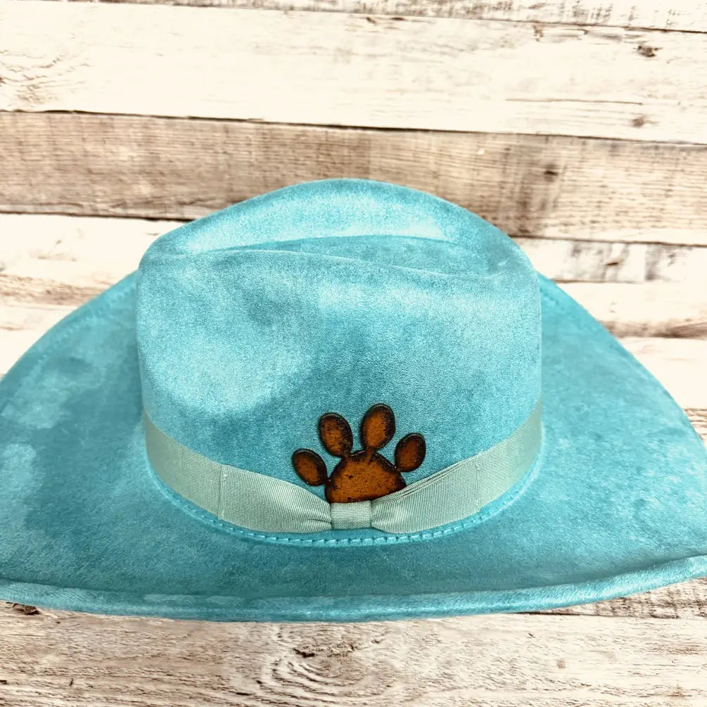 Dog Paw Hat pin Rustic Hat Bar Made in the USA Pet Gift