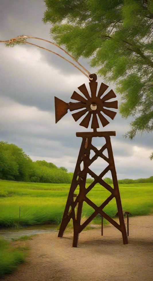 Windmill Rustic Farm Ornament