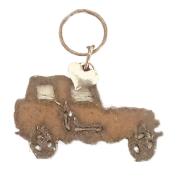 Jeep Key Chain Rustic Metal Jeep Gift