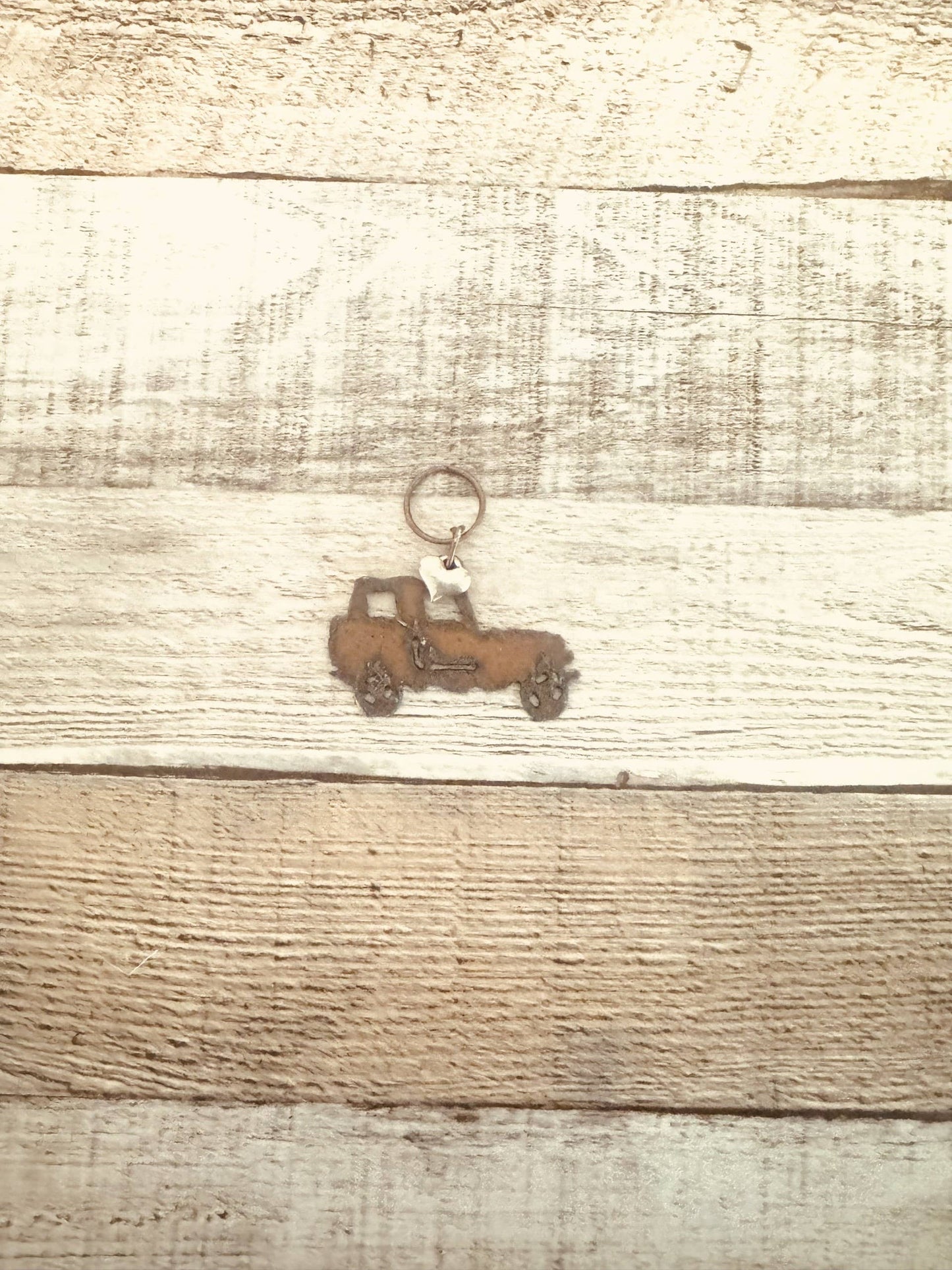 Jeep Key Chain Rustic Metal Jeep Gift