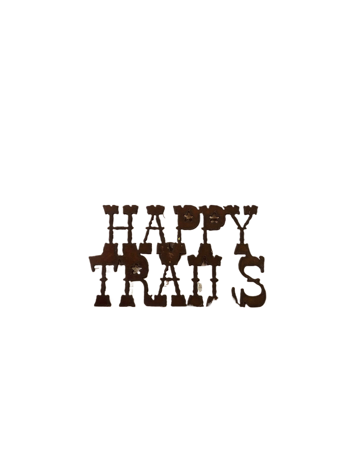Happy Trails Rustic Western Magnet