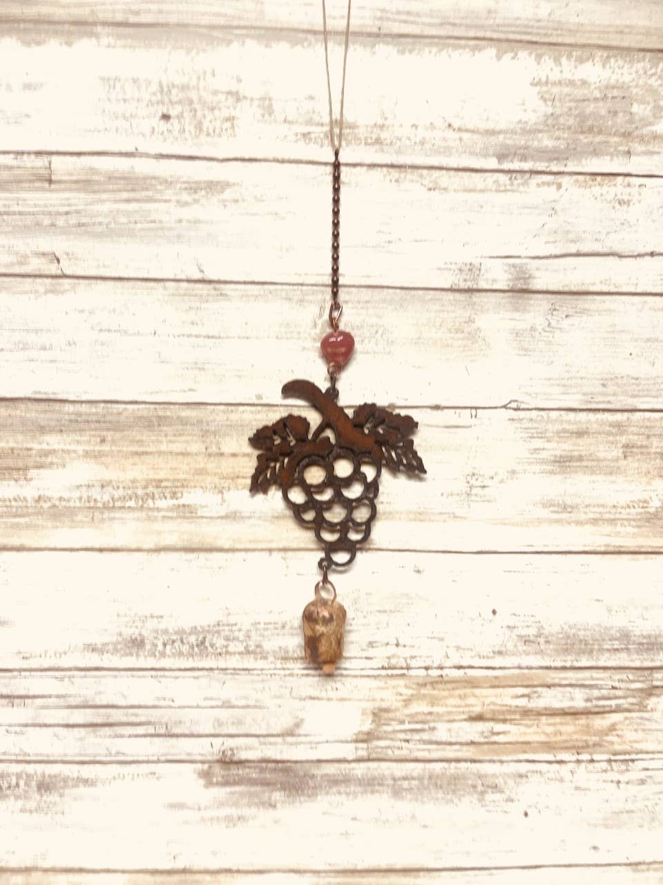 Grapes Bell Rustic Wine Garden Bell Chime Vineyard