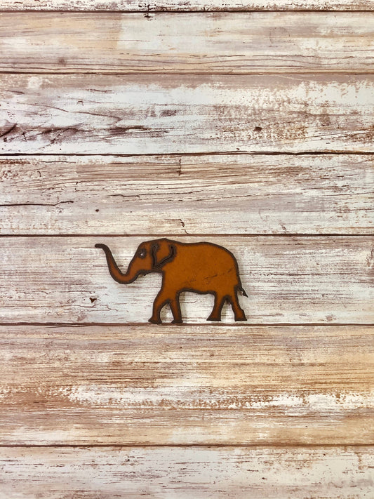 Elephant Zoo Animal Rustic Magnet