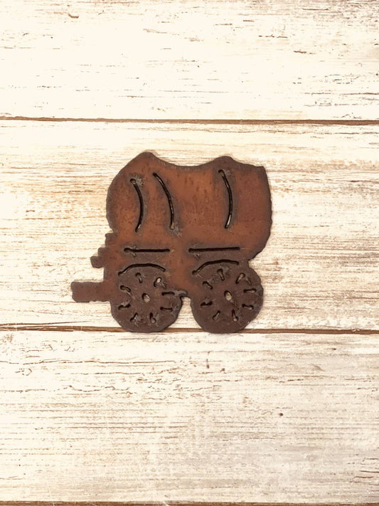 Covered Wagon Magnet Western Gift Rustic Metal