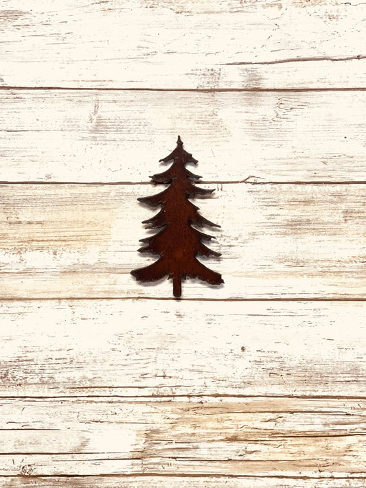 Emporium Pine Tree lodge Rustic Metal Magnet