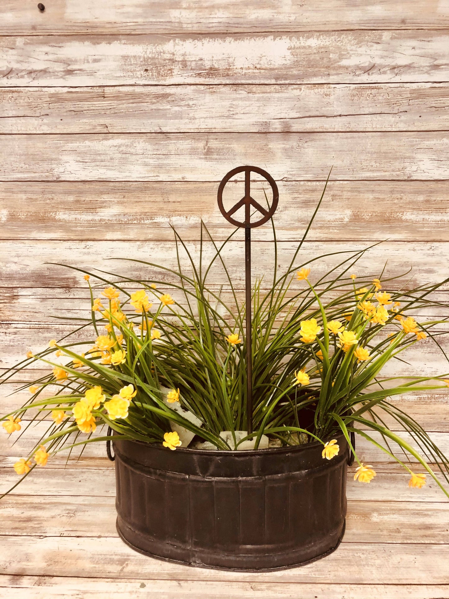 Peace Symbol Garden Stake