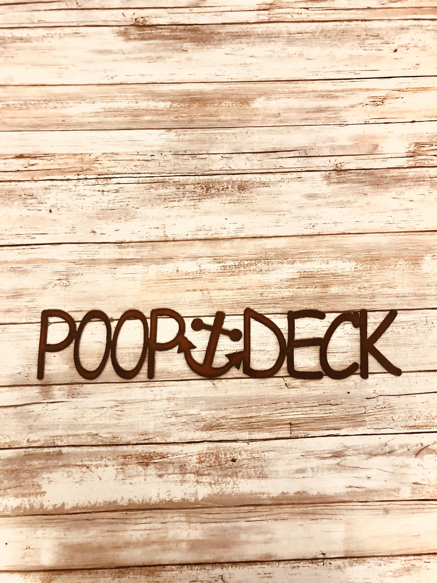 Poop Deck Nautical Funny Nursery Sign