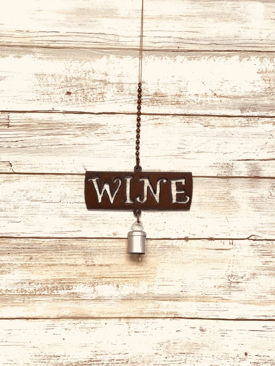 Wine Word Bell Wine Gift Wine Lover Winery Garden Bell Chime
