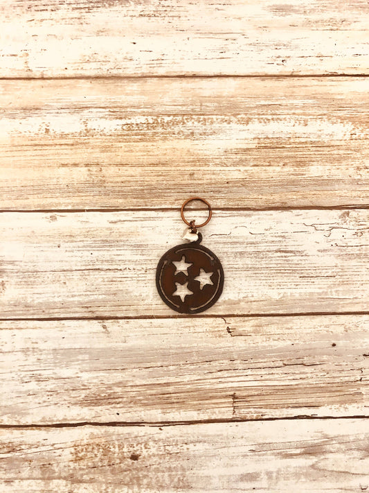 Tennessee Tri Stars Keychain