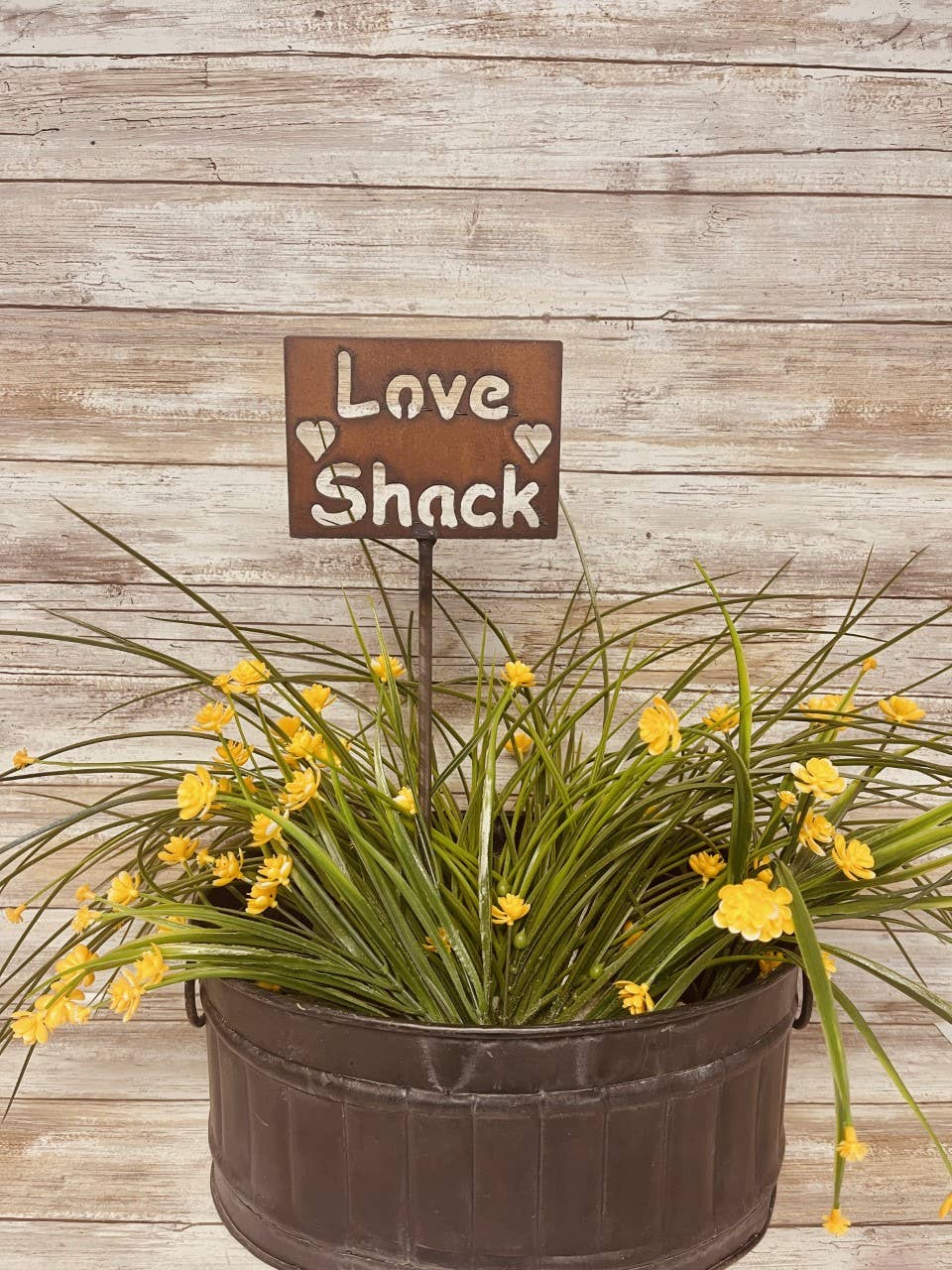 Love Shack Plant Stake Plaque Valentine's Day Plant Stake