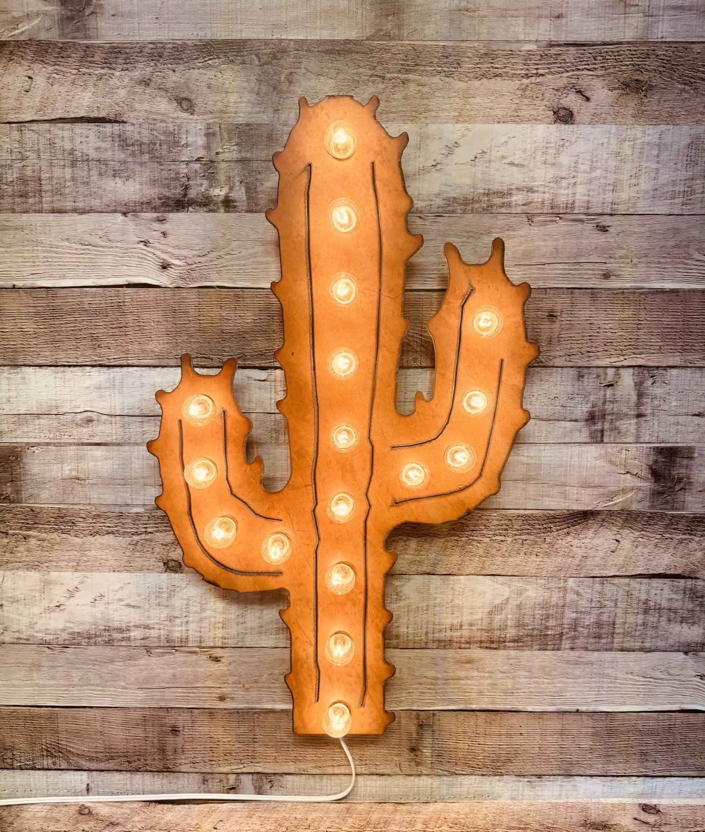 Emporium Saguaro Cactus Marquee Lighted Sign