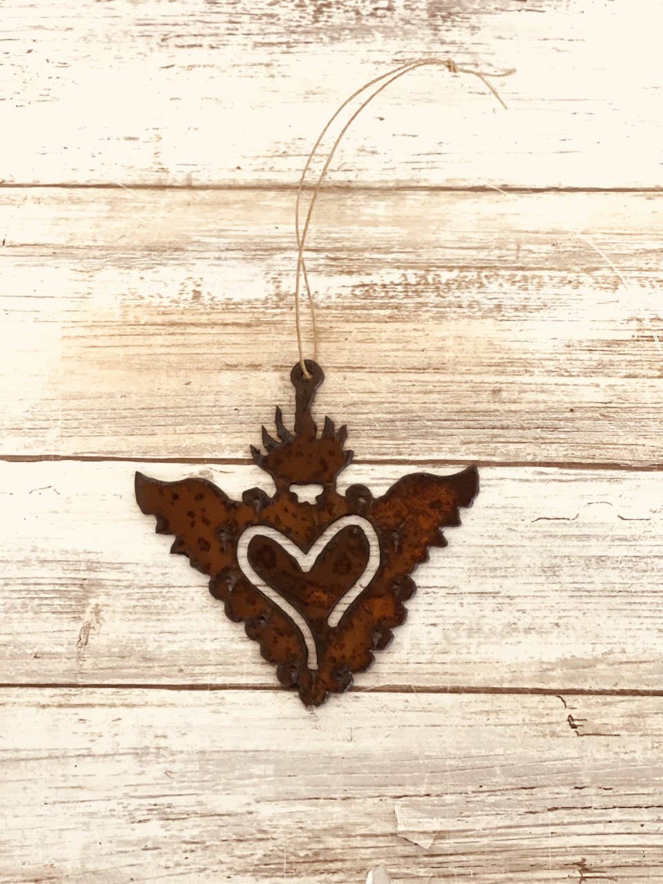 Milagro Heart With Wings Ornament