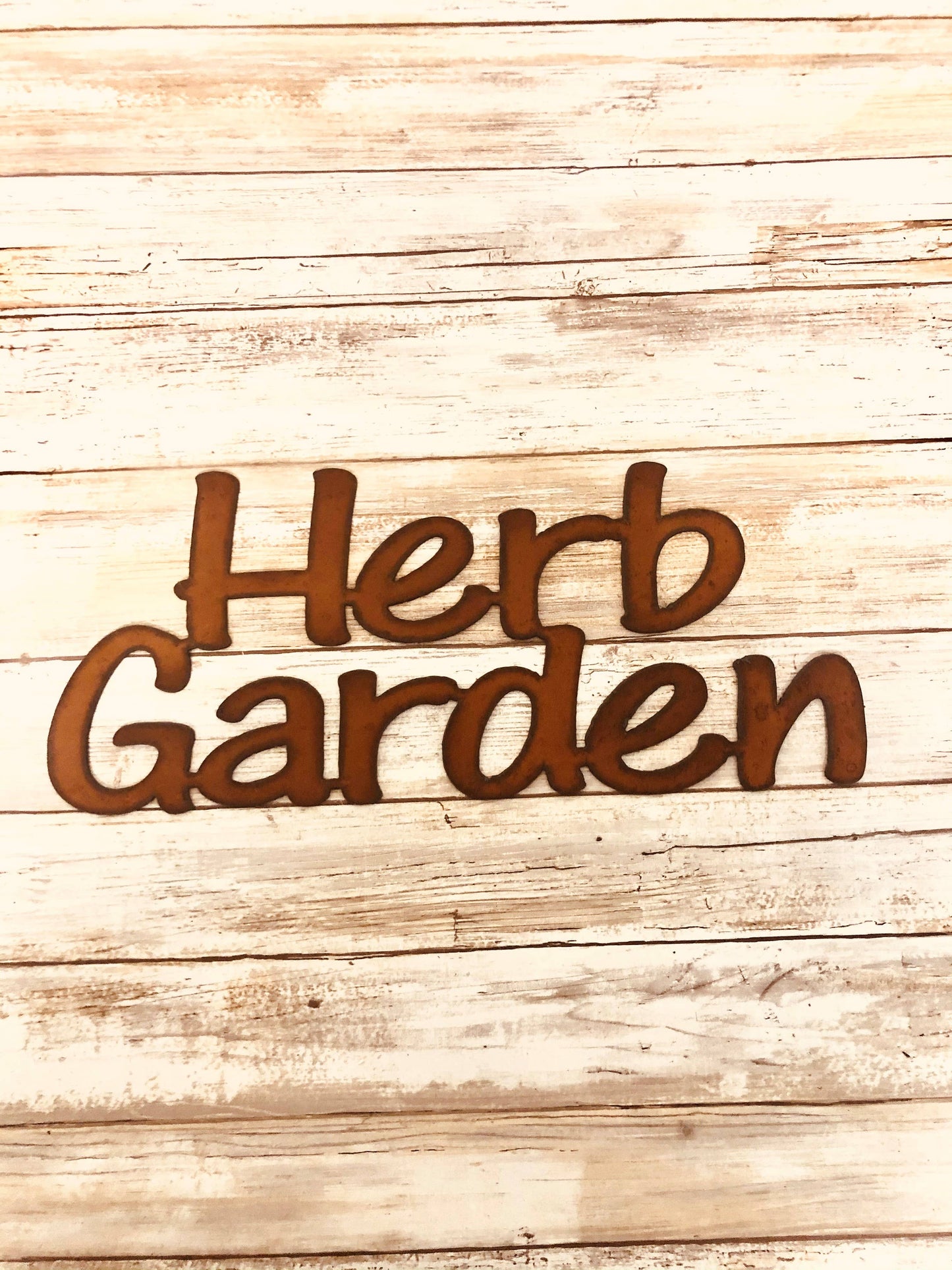 Herb Garden Rustic Metal Sign