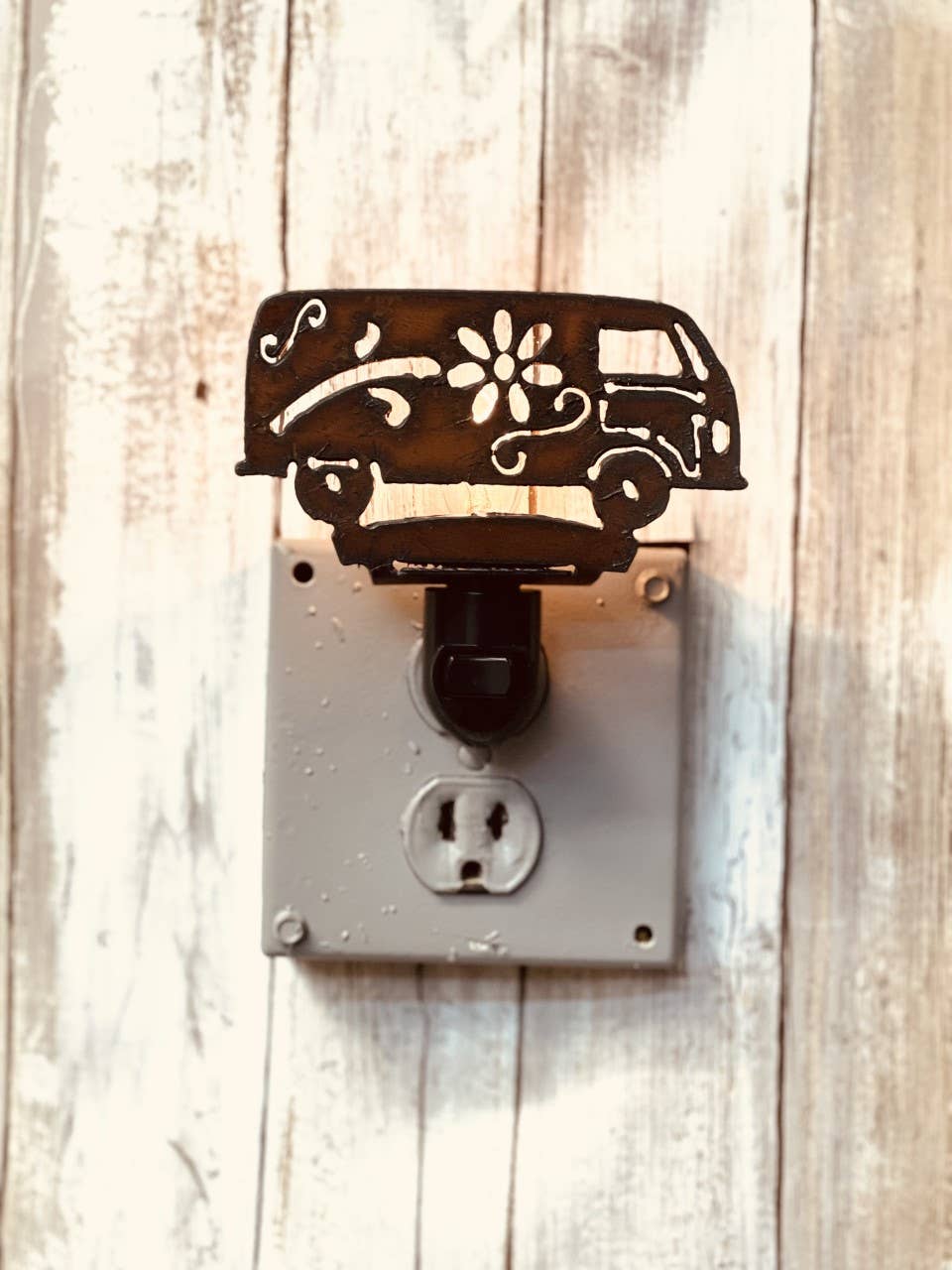 Retro VW BUS GARDEN FRIEND Image Night Light