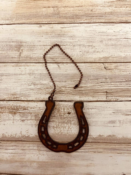 Horseshoe Fan Pull Rustic Western Home Decor