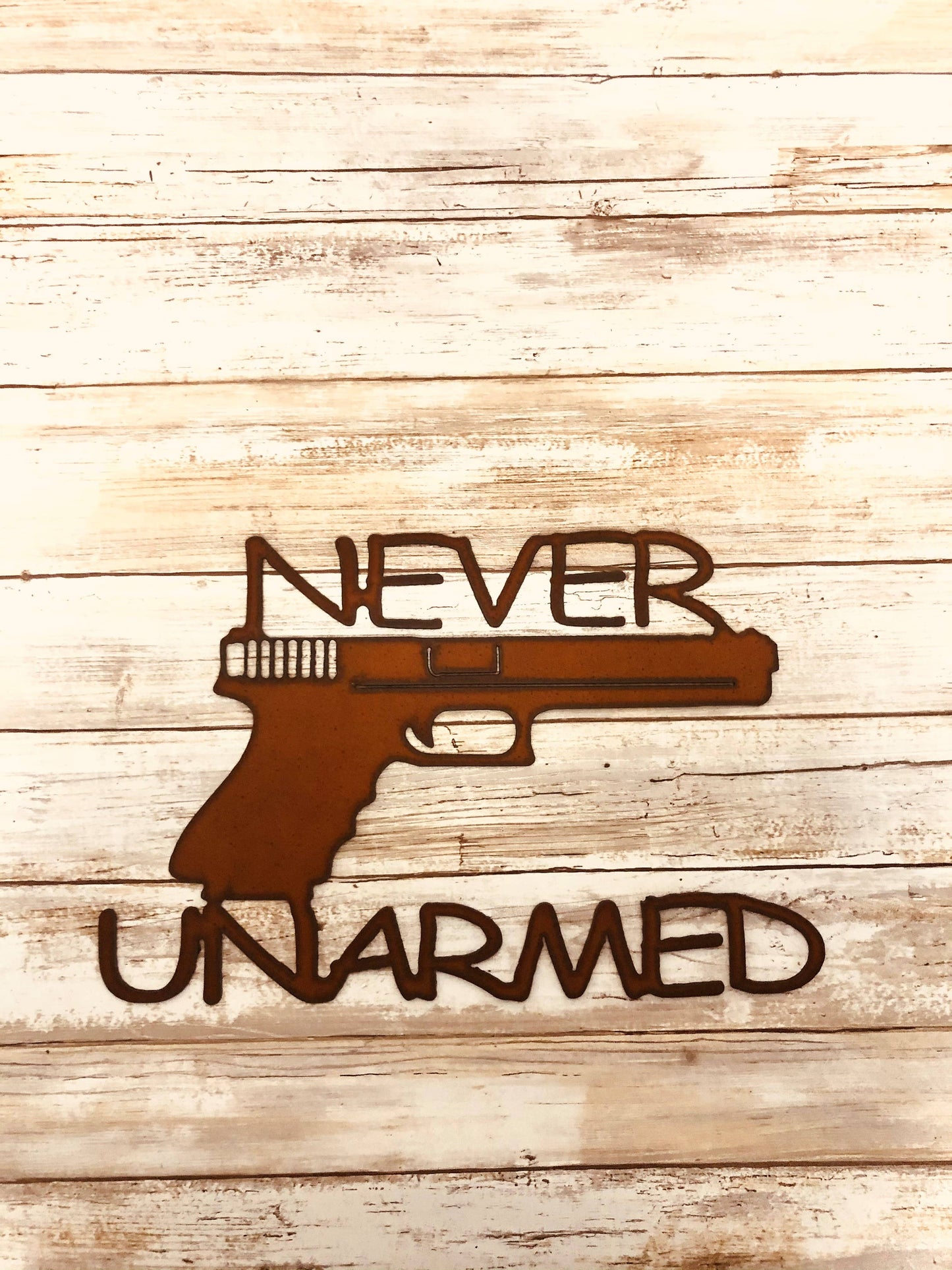Never Unarmed Gun Sign