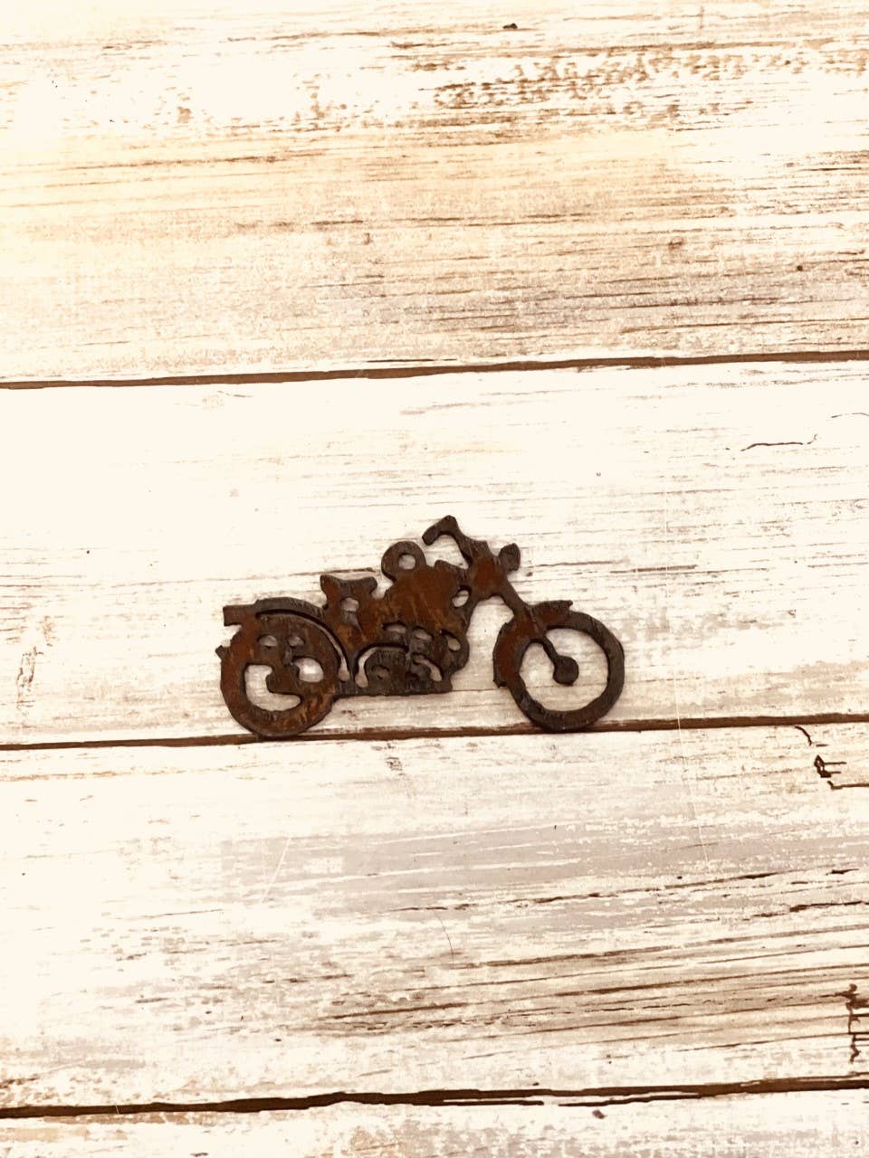 Vintage Motorcycle Charm Rustic Metal Pendant Sturgis