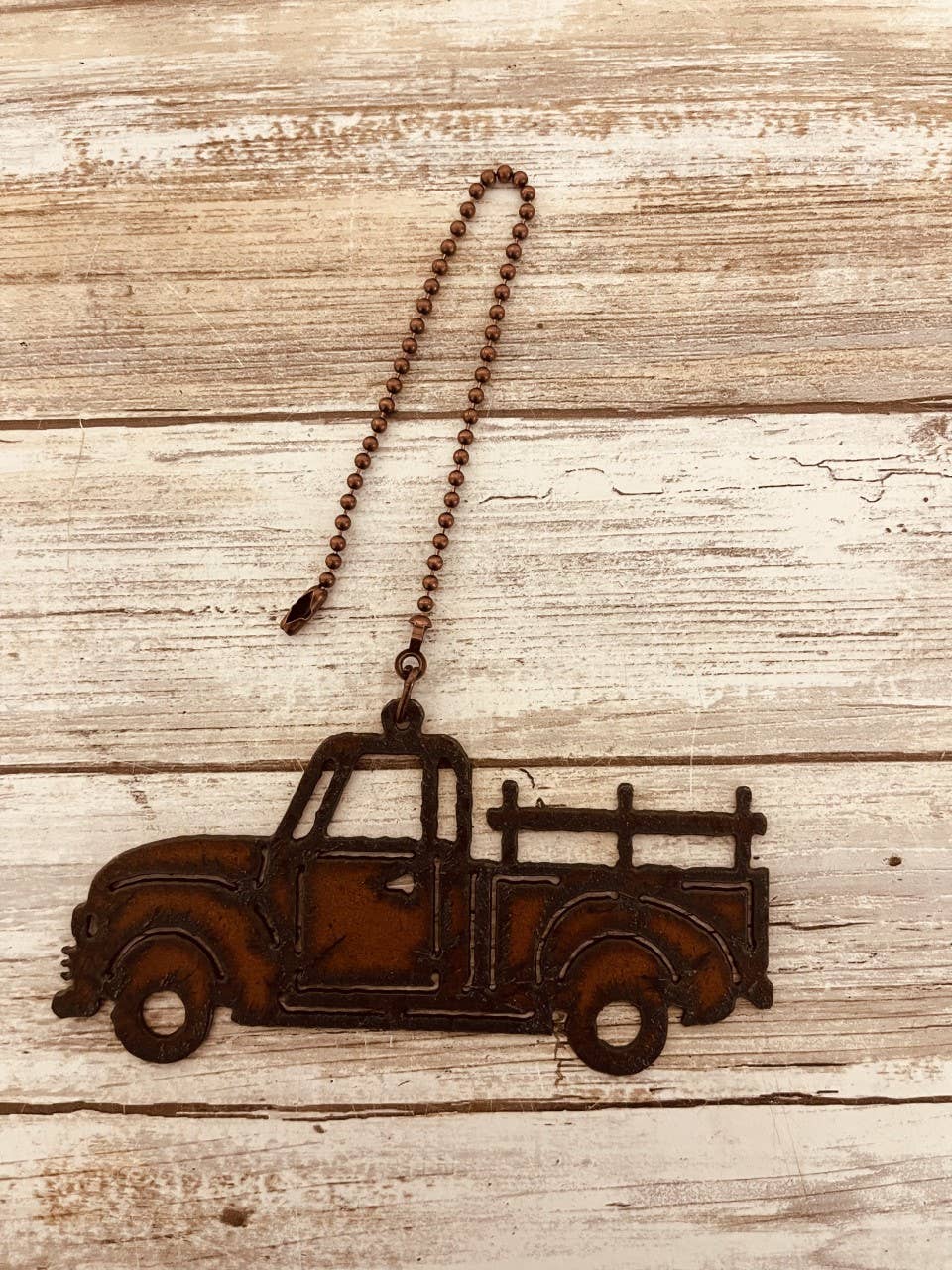 Vintage Truck Rustic Fan Pull