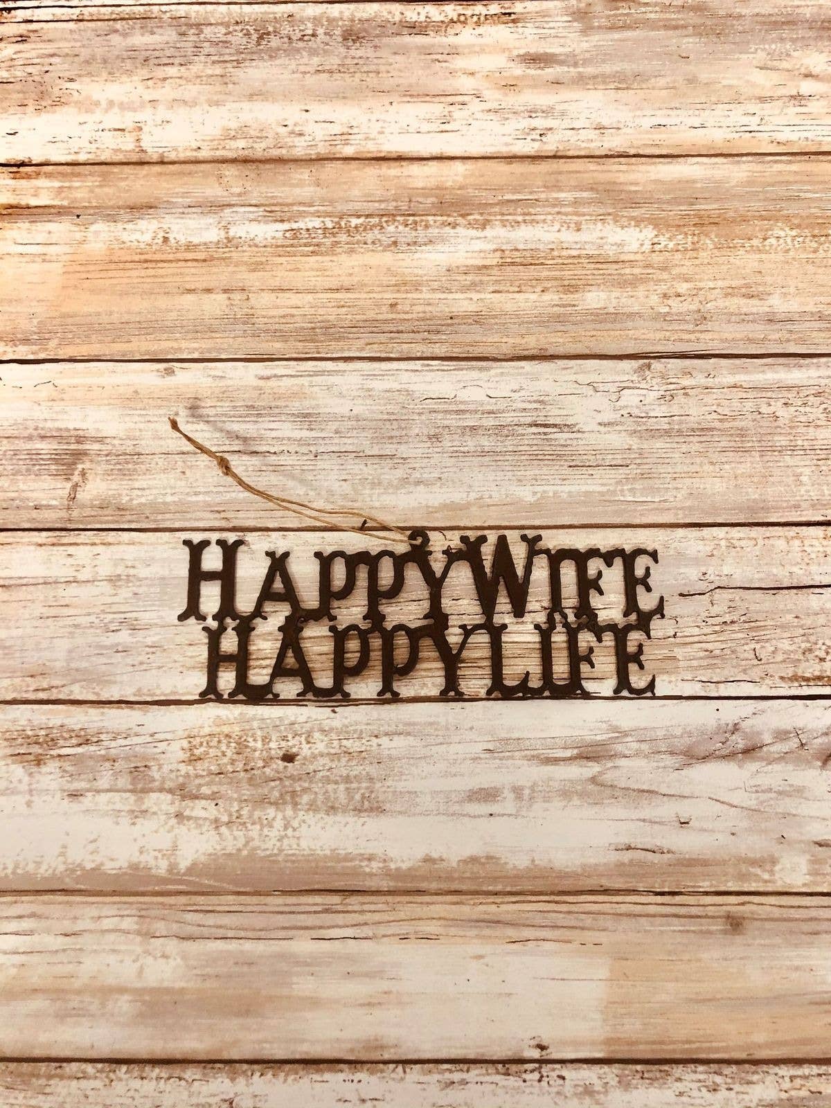 Happy Wife, Happy Life Ornament