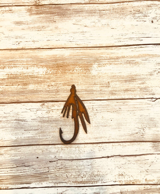 Fishing Fly Fish Hook Lodge Magnet