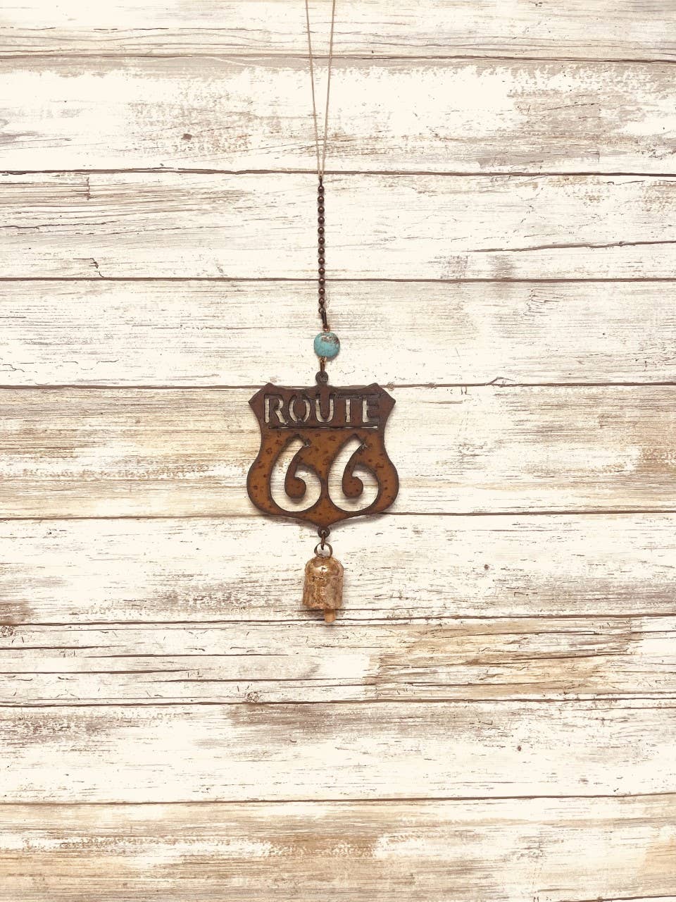 Route 66 Bell Garden Rustic Metal Nana Bell Chime