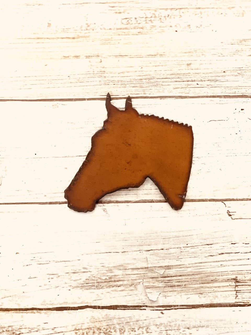Horse Head Western Magnet Rustic Metal