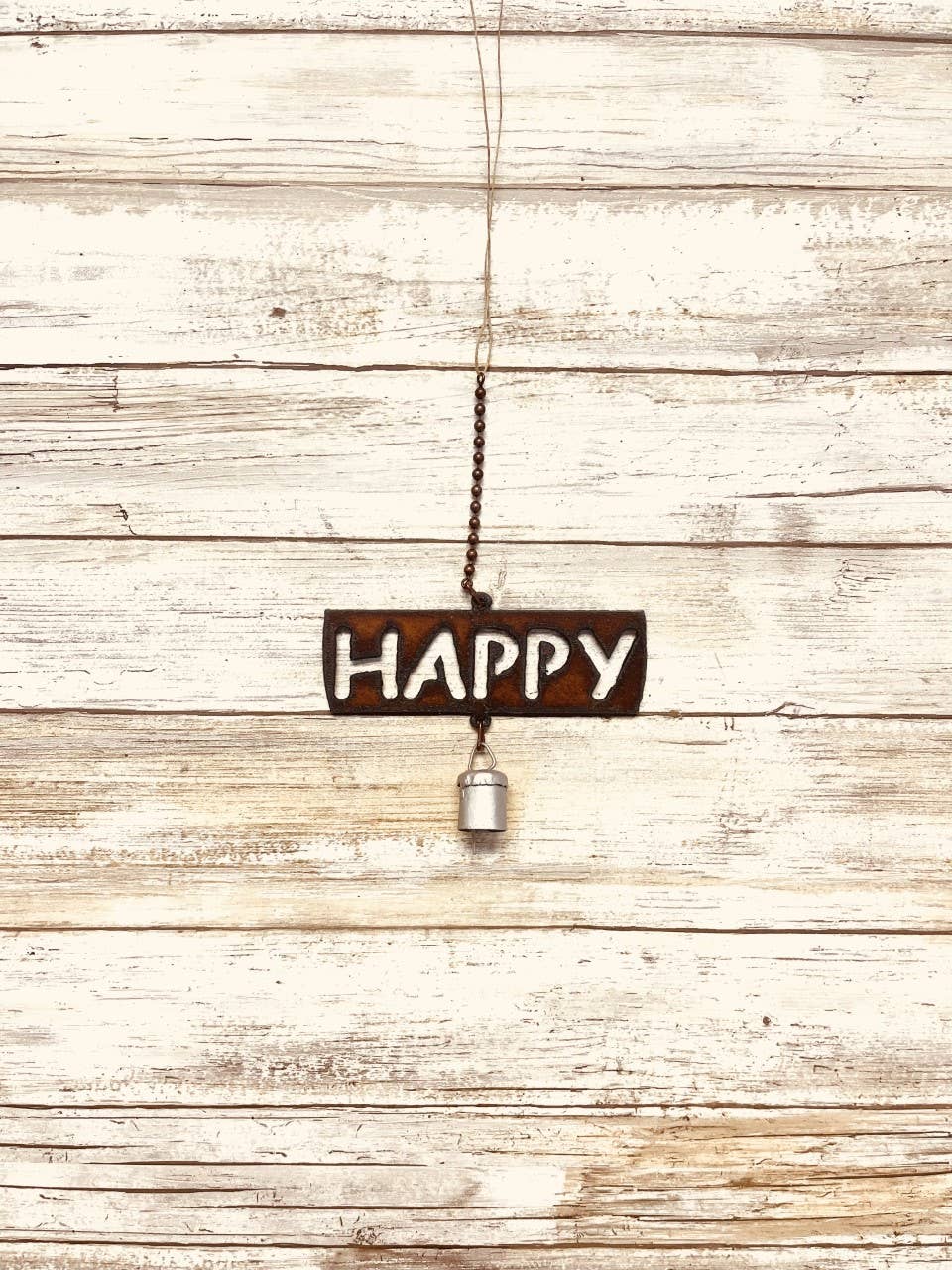 Happy Word Inspiration Bell outdoor Chime