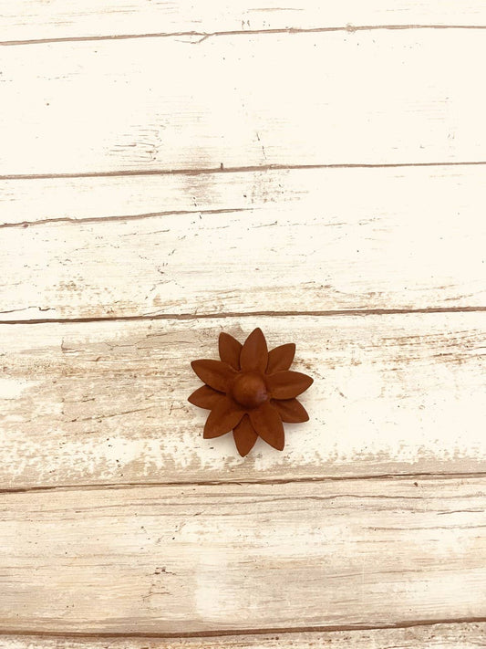 Sunflower Magnet 3D Rustic Metal 2 Inch Garden Gift