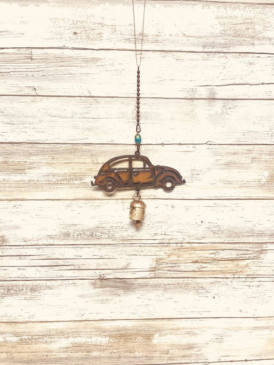 VW BUG Nana Bell Rustic Garden Chime Slug Bug gift