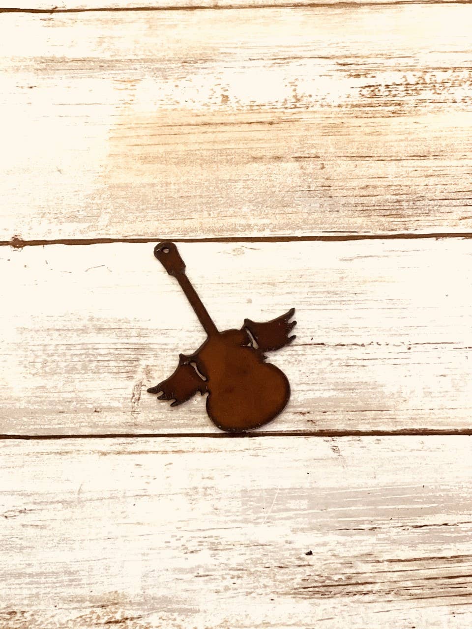 Winged Guitar Charm