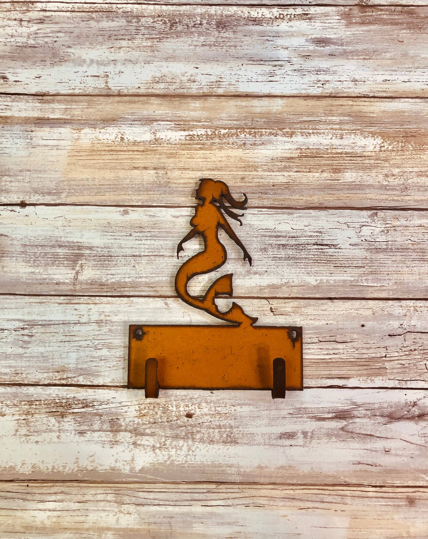 Mermaid Nautical Sea Life Double Key Hook