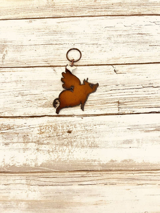 Flying Pig Key Chain