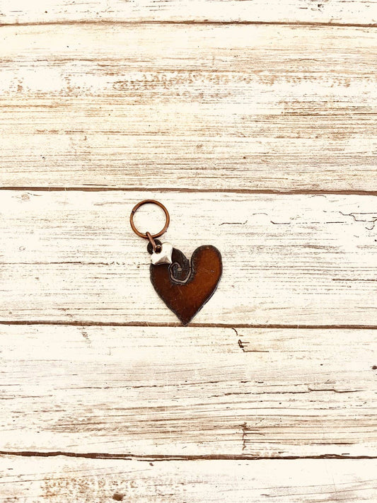 Heart with Swirl Valentine Keychain