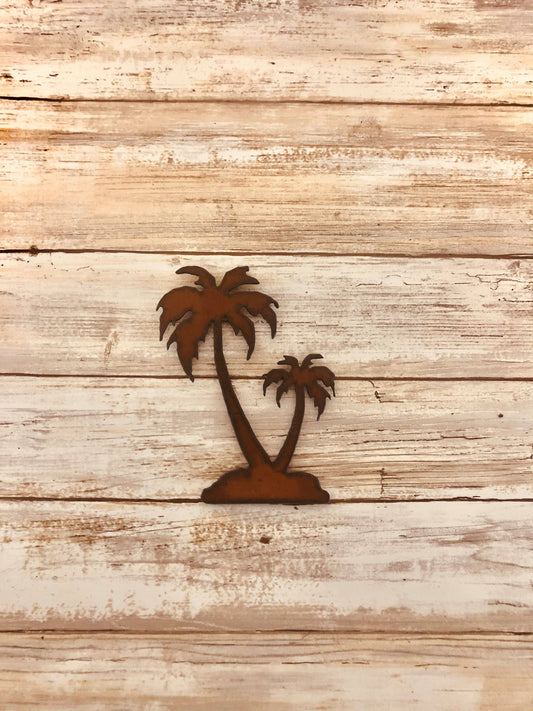 Double Palm Trees Magnet