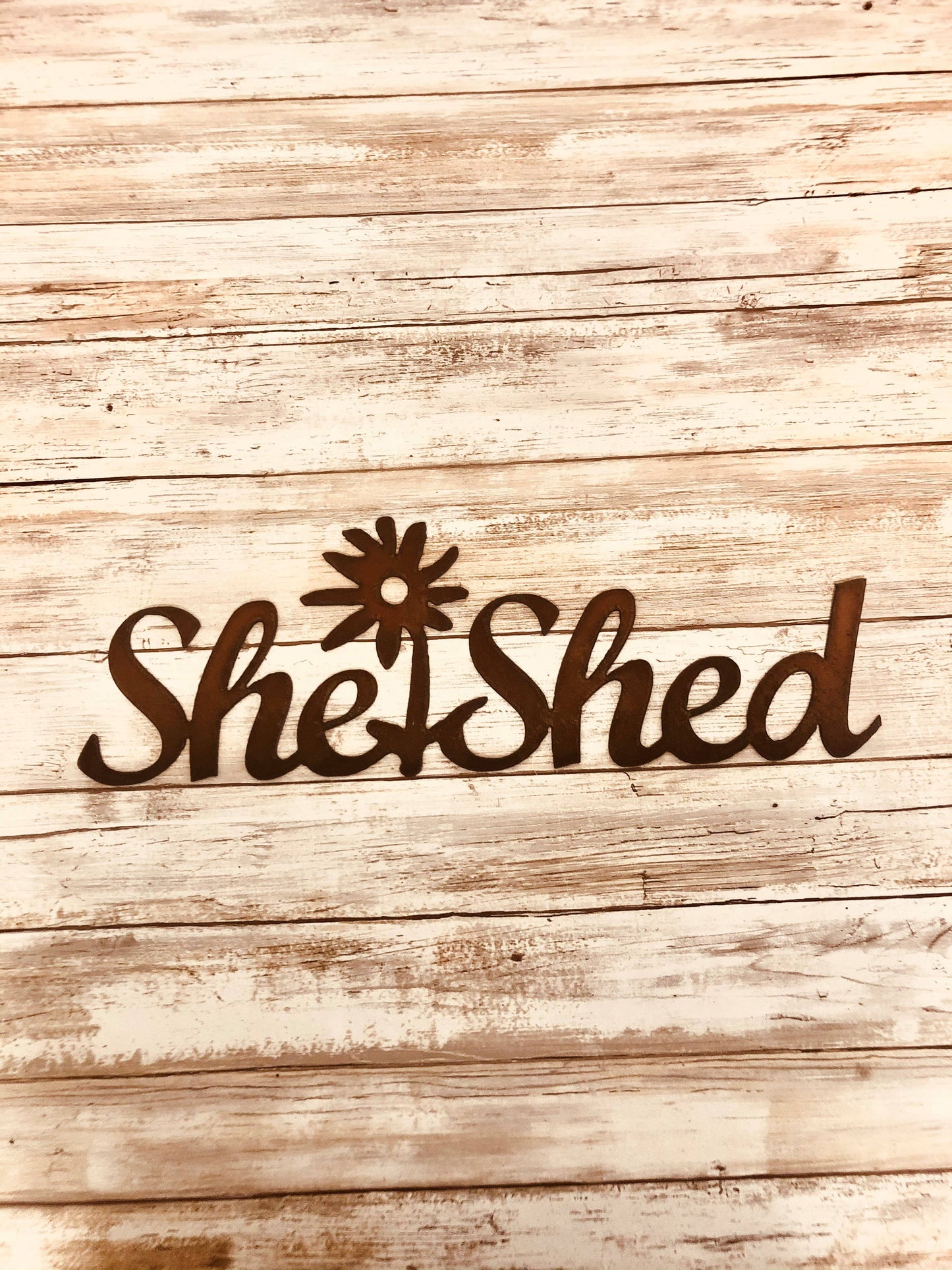 She Shed Rustic  Garden Sign