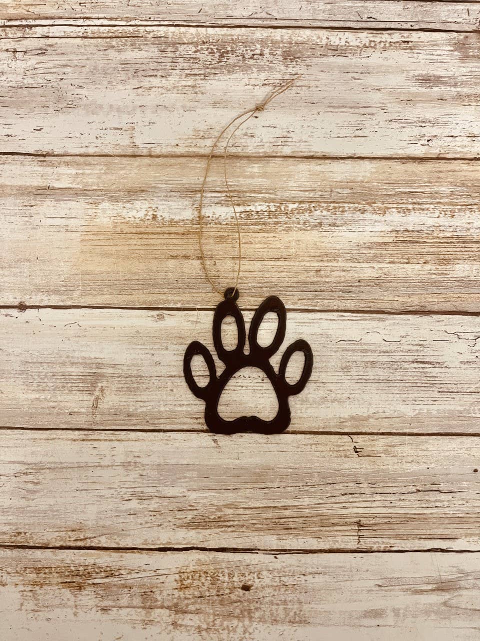 Outline Paw Dog Ornament